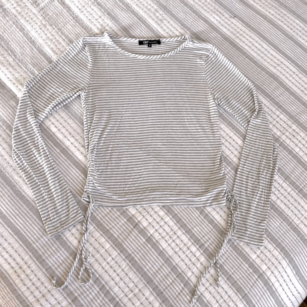 YMI Cinch Side Crop Top